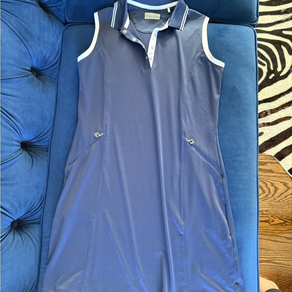 Callaway Navy golfing dress with White Trim